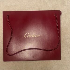 Cartier Red Shopping Bag